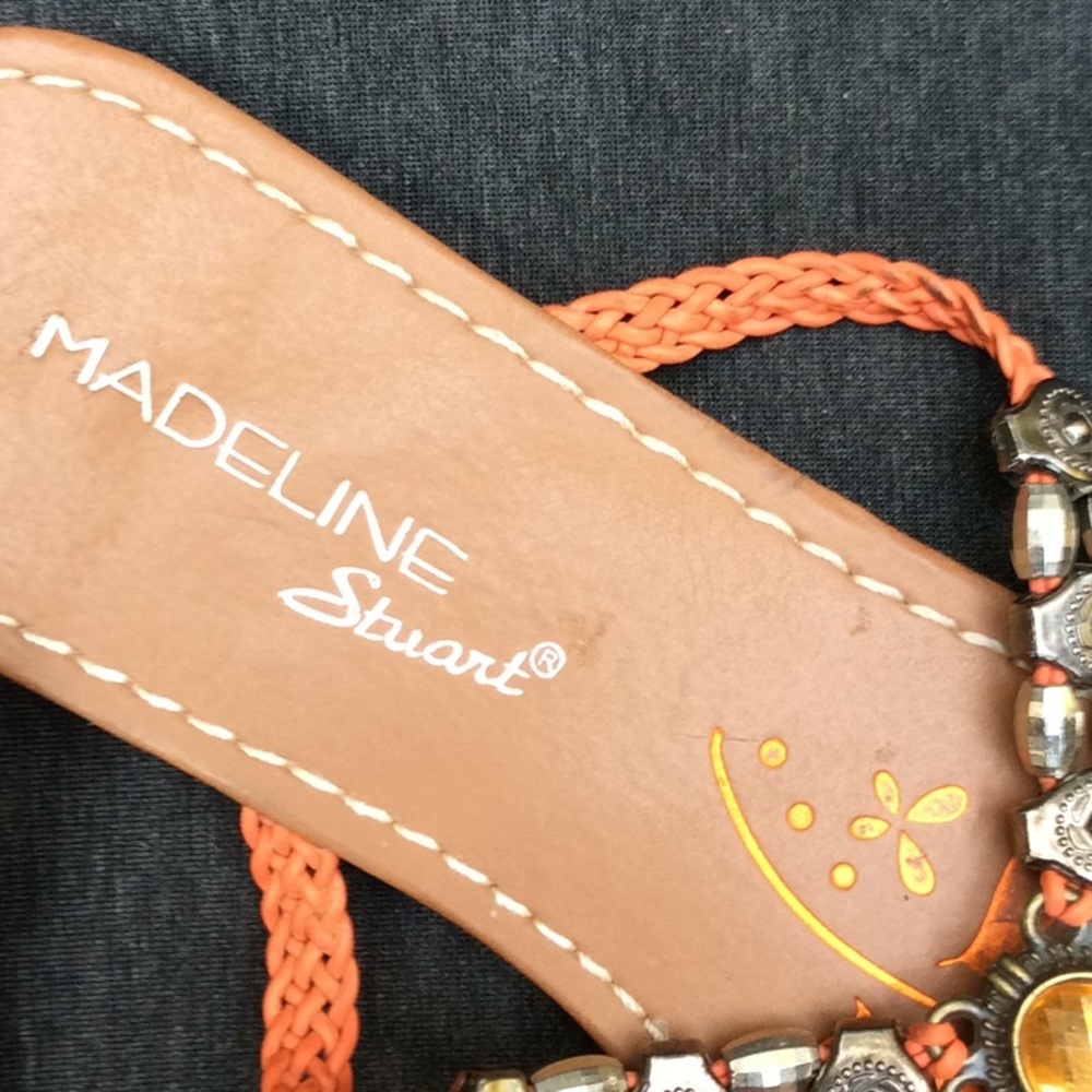 Madeline Stuart Bling Sandals Size 6.5 or 7 NWOT - Picture 5 of 7